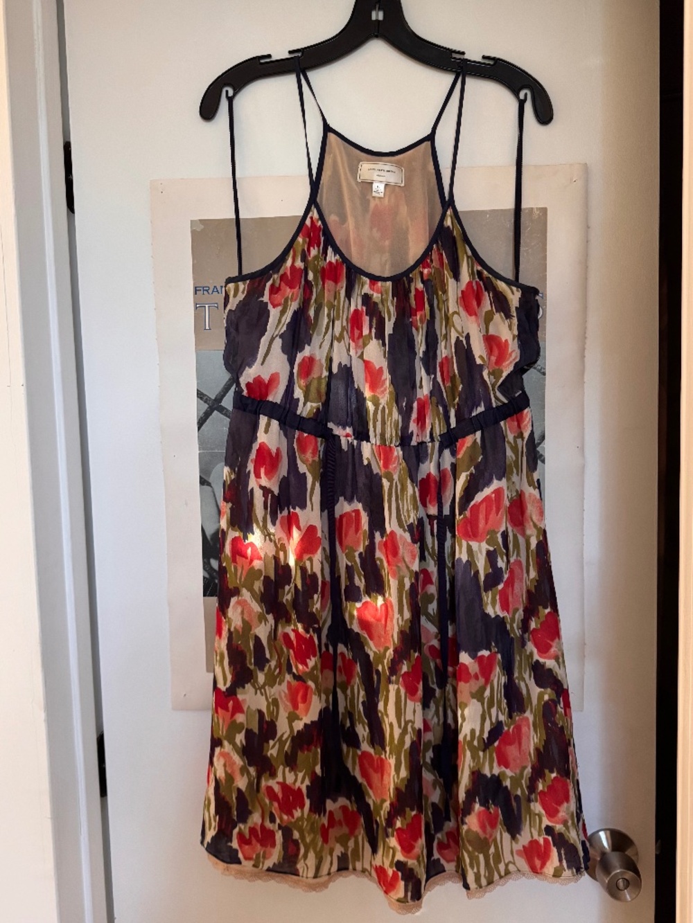Anthropologie Moulinette Soeurs Floral Silk Racerback Midi Dress